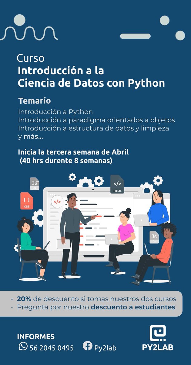 py2lab's tweet image. ¿Más informes? Escríbenos por whats App 🤓 bit.ly/3NaRE5A