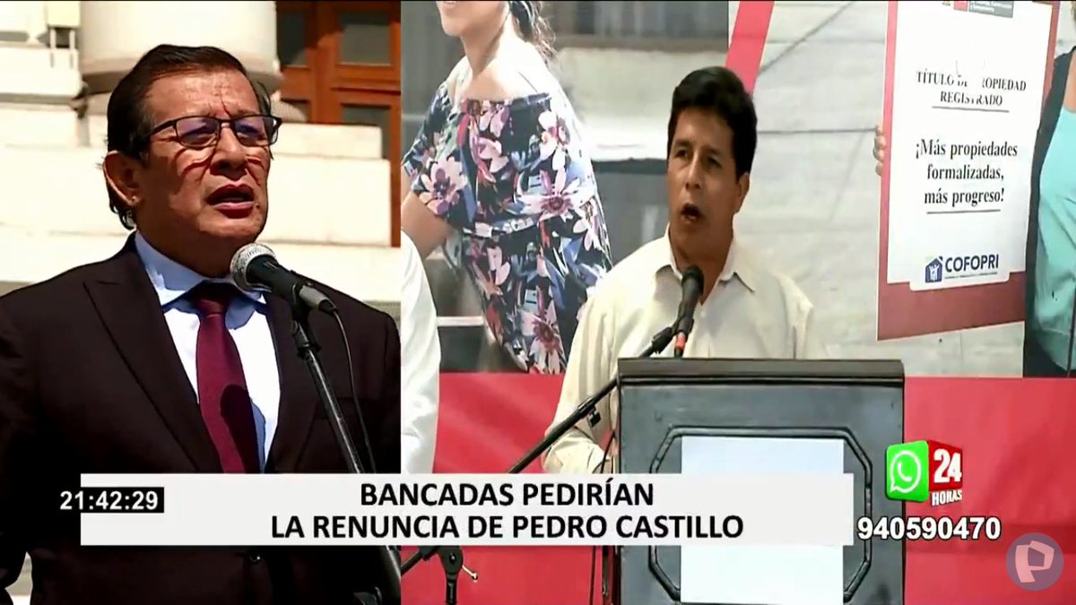 🔴 #EnVivo | Tras las manifestaciones y el descontento de miles de ciudadanos en el país, diversas bancadas solicitarán la #renuncia de #Castillo #PanamericanaTelevisión #PanamericanaNoticias #24Horas |► ptv.pe/vivo <a href="/mgarciafreundt/">Marisol García</a>