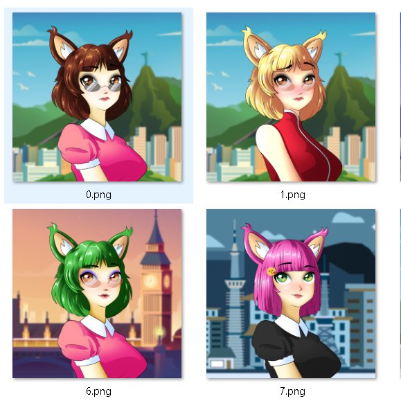 anna_and_nfts's tweet photo. The @catgirlshub has 10 models of catgirls. Each model lives in a different region of the Neostar world. This is model 4, or the catgirl who we call Sabrina. 

#NFT #NFTCommmunity https://t.co/eZx1kZspLN