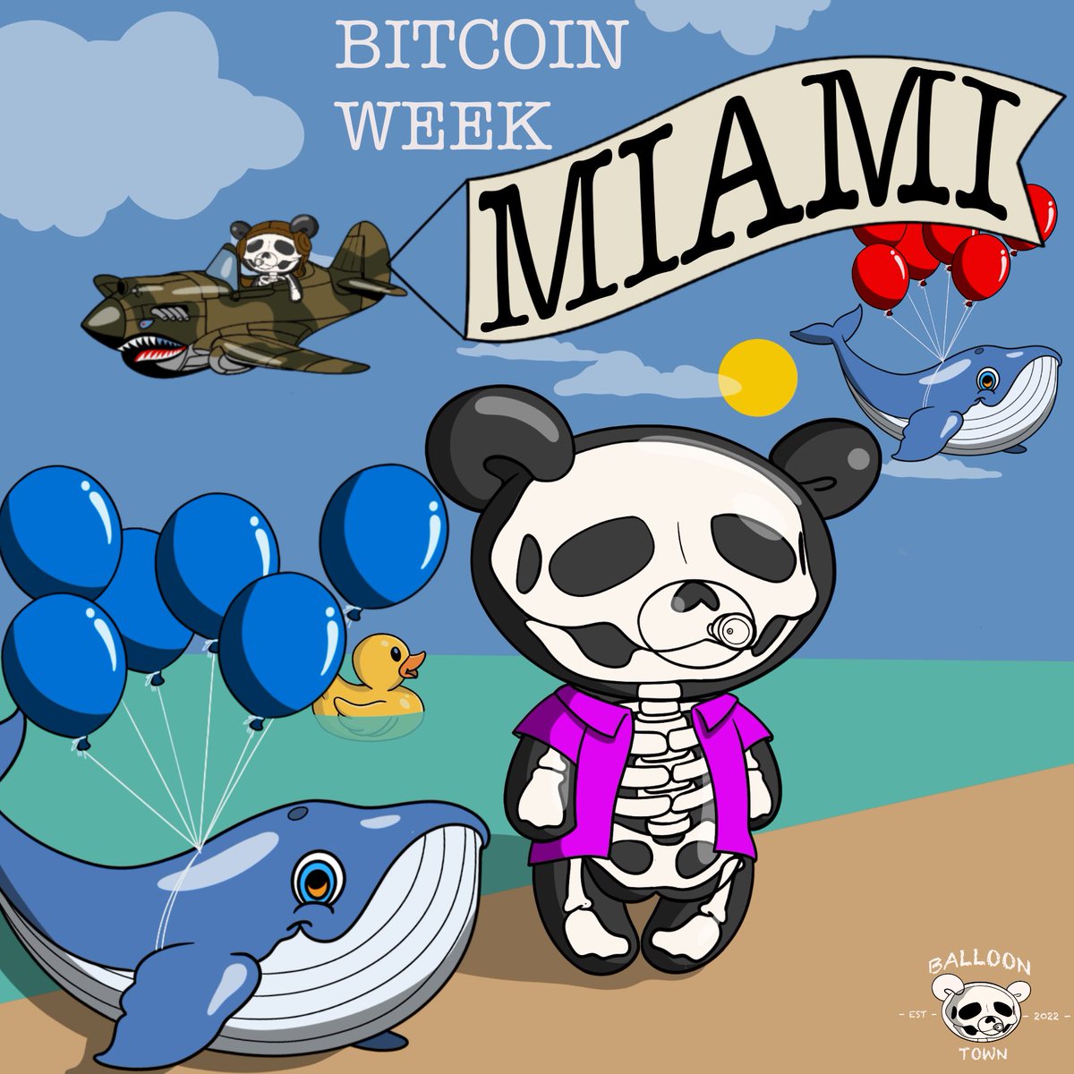 BalloontownNFT's tweet photo. 🎈Actual Footage of our Balloon Town Members at Bitcoin Week 🌴Miami🌴 https://t.co/JQAgylXjxv