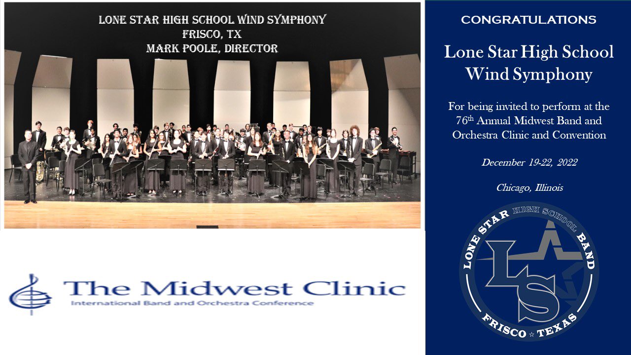 Lone Star Rangers on Twitter "The Lone Star Wind Symphony has been