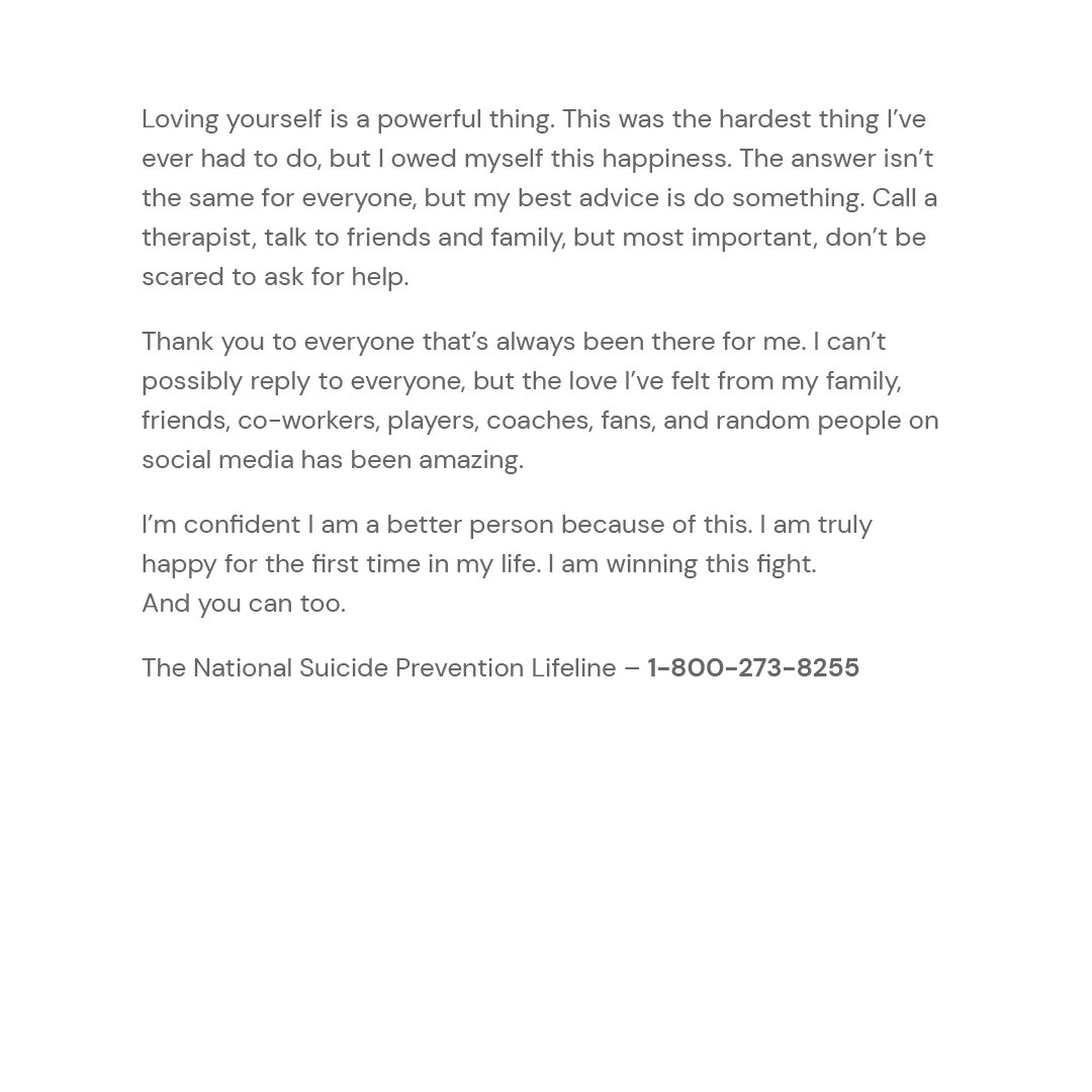My open letter about depression and suicide. I am winning this fight. And you can too. Don’t be scared to ask for help.