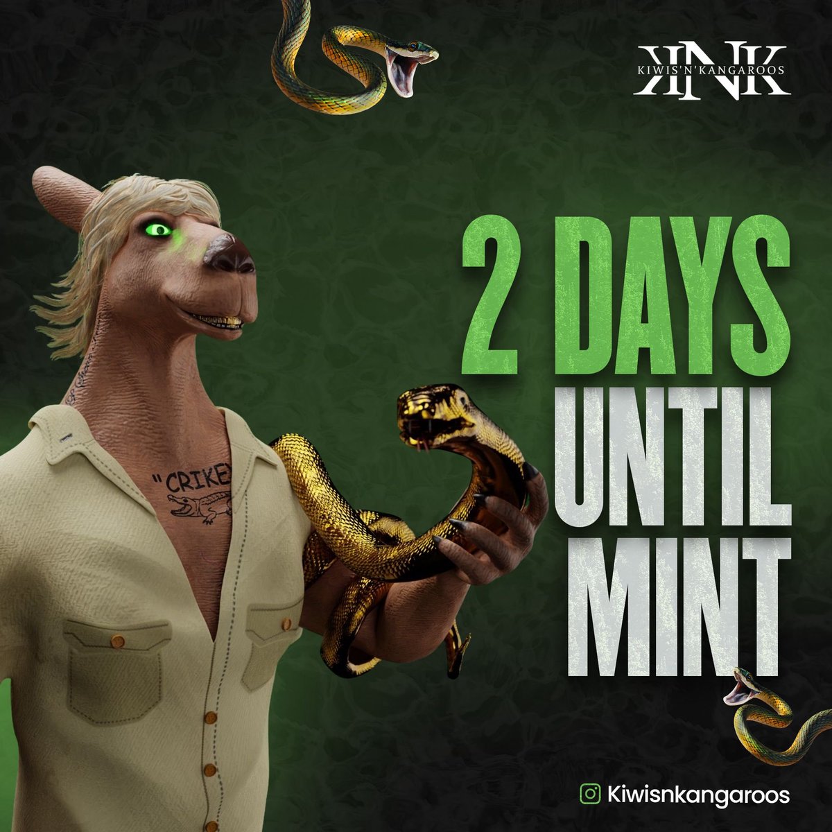 2 MORE SLEEPS UNTIL CHRISTMAS! I MEAN MINT DAY! BUT IT’S GONNA FEEL LIKE CHRISTMAS! 🤣

Discord.gg/kiwisnkangaroos