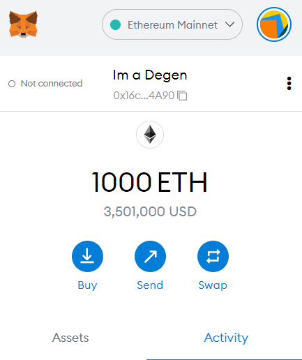 NFTColin's tweet photo. @HeIenaKeller Just loaded my Metamask with some Eth. What floors should I sweep? https://t.co/rt9E2TuKcJ
