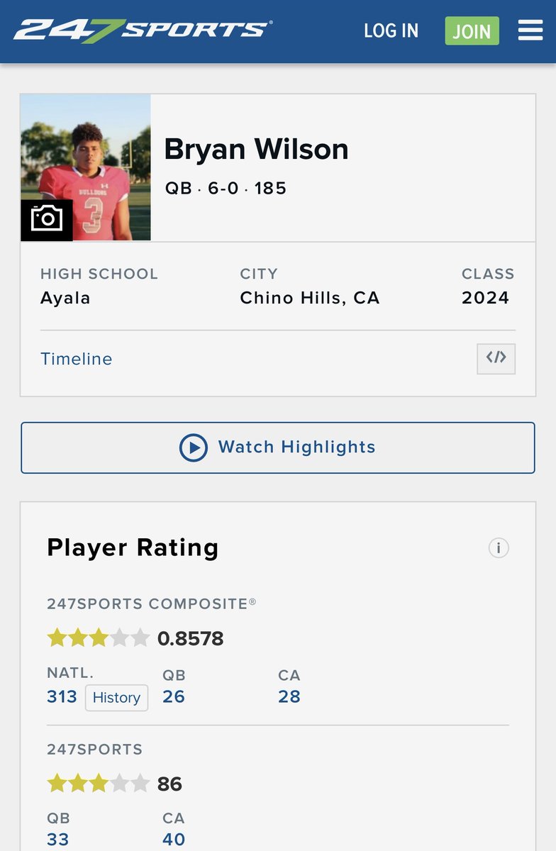 qb3wilson's tweet image. Blessed to be ranked a 3 Star athlete by @247sports‼️  #ThankfulButNotSatisfied The grind continues 😤  @247recruiting @gregbiggins