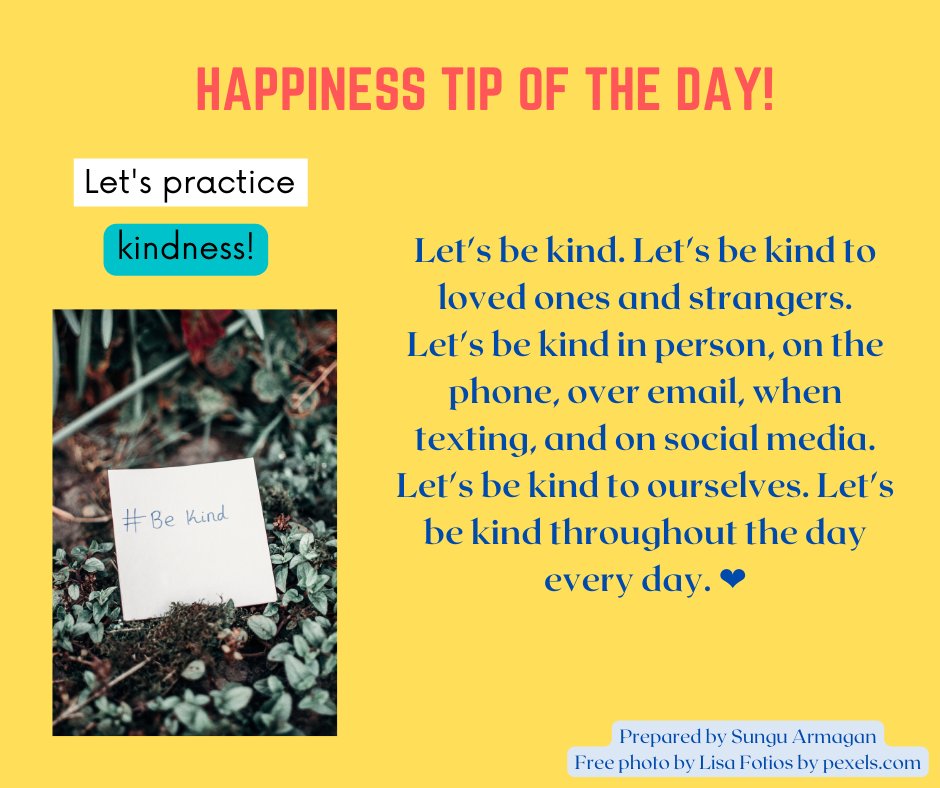 Happiness tip of the day! 😀