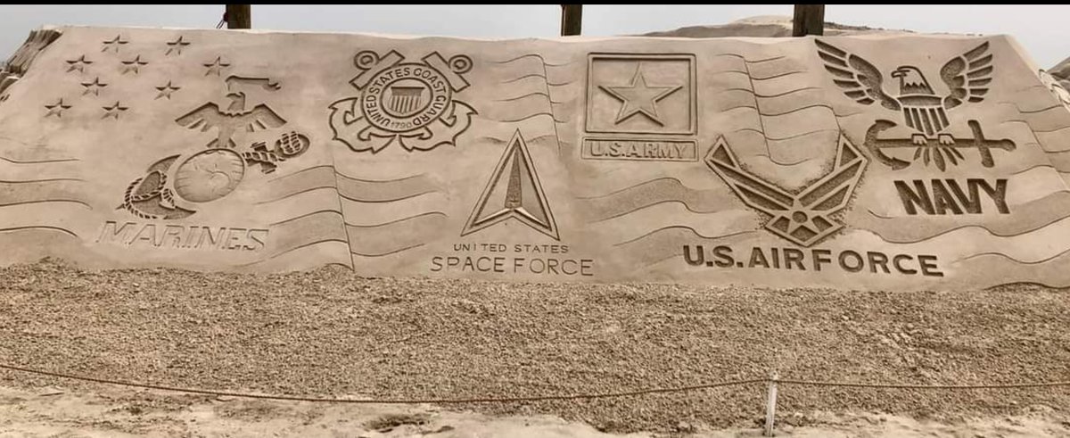 FOGVets's tweet photo. Shared from a friend at Sandfest 2022 in Port Aransas, TX. Amazing dedications and art.
#military #veterans #army #navy #marinecorps #airforce #coastguard #firefighter #police #medicalprofessional #smokepit #gaming #mission #messhall https://t.co/ec4NJQ8wn4