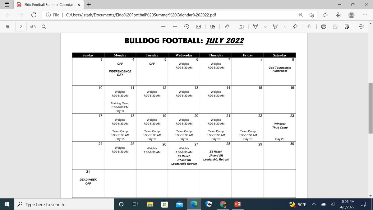 El Dorado Springs Football tweet media