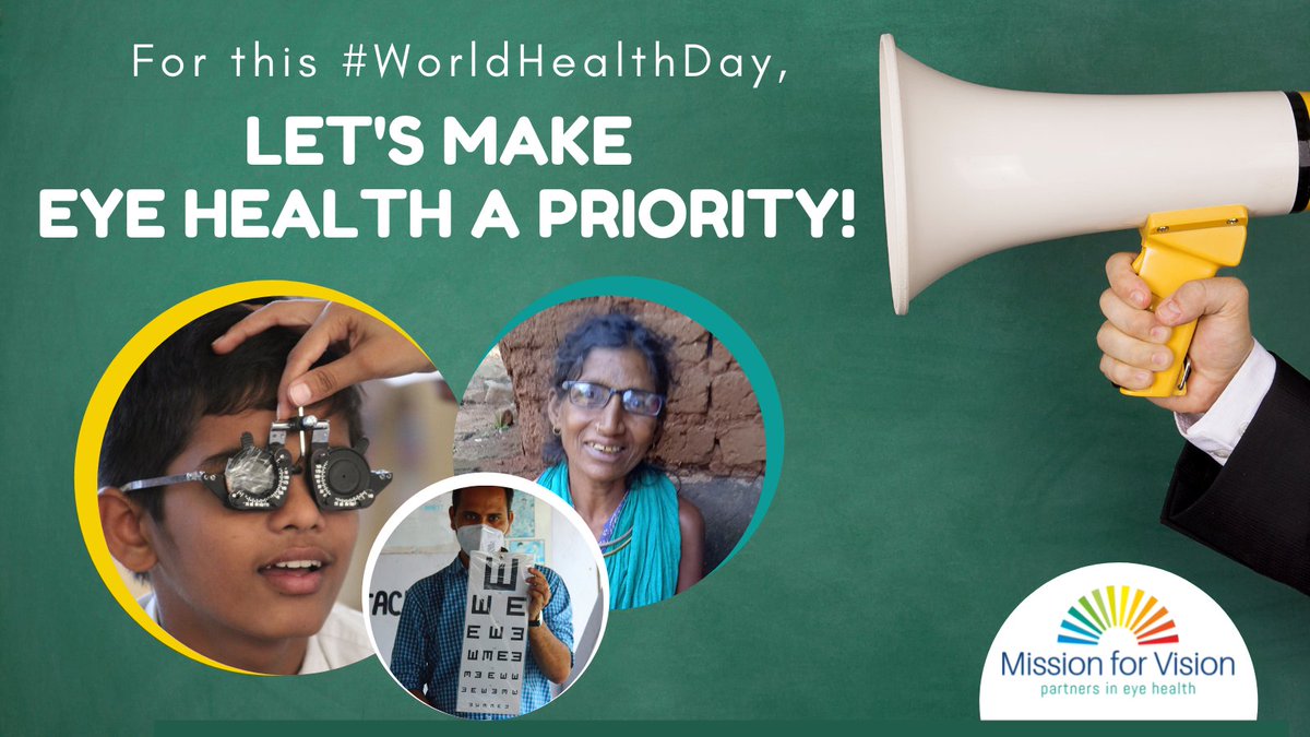 mfv_org's tweet photo. We hope the message is LOUD & CLEAR! On this #WorldHealthDay, join forces with us and eradicate all forms of #AvoidableBlindness. https://t.co/wJOGXoS40o