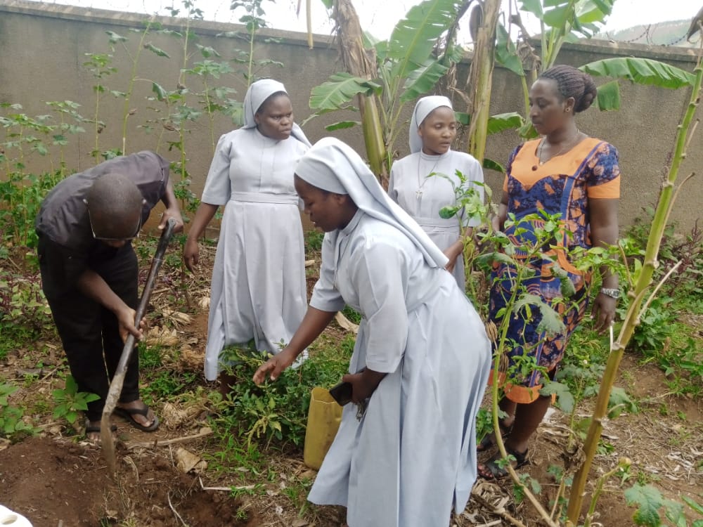 MillionTrees_Ug's tweet photo. #Ibanda
Ms. Lilian Agaba with sisters of #Kagongo Parish growing trees that we're recently donated under One Constituency One Million Trees Program recently. [Genesis 1: Verses 28-30] let's take actions now @min_waterUg @NatuReS_UG @UNBiodiversity @UNEP #GenerationRestoration https://t.co/XvYQRWg31G
