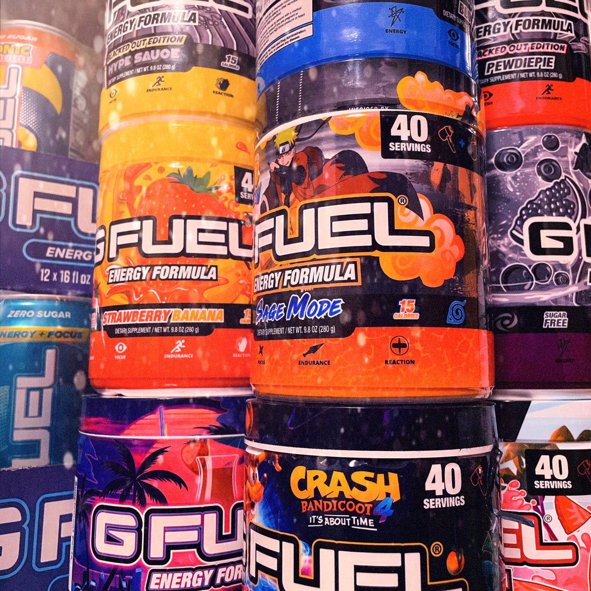 Thanks for everyone who tuned in for the <a href="/GFuelEnergy/">G FUEL®</a> stream! 

Giving away a tub and starter pack of GFuel to one lucky person who retweets this and follows. Good luck!