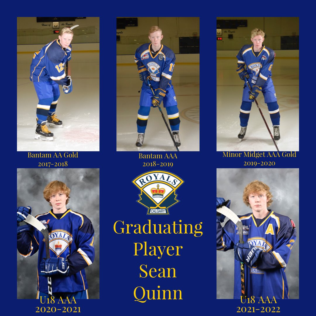 RoyalsU18AAA's tweet photo. Shout out to graduating D-man @seanquinn1256 getting to play @MacsTournament in his second year of U18 AAA. @CalgaryRoyals @MacsTournament @AEHL_HA https://t.co/tCkpWHDJA9