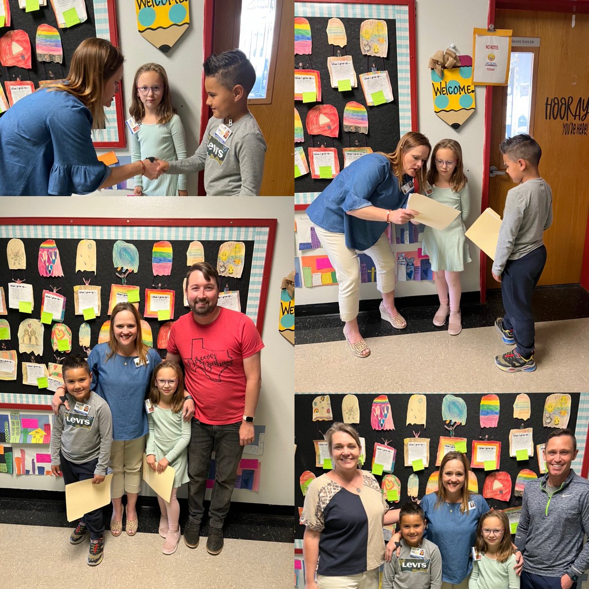 <a href="/RattlersRock/">Bonham Elementary</a> are starting them off early. Look at these two <a href="/SanAngeloISD/">San Angelo ISD</a> future teachers in Mr.Sadler’s 2nd gr class. Today we issued them their name badges and teacher contracts to start in the yr 2035. <a href="/SanAngeloISDHR/">SanAngeloISD HR</a> the future is bright! 🌟