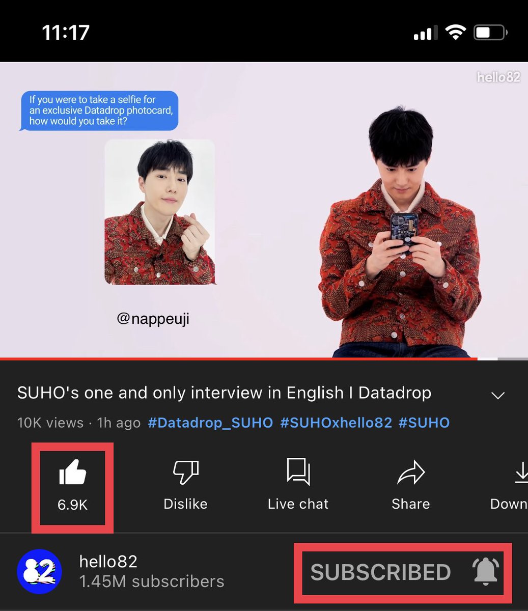 nappeuji's tweet photo. ✨ Watch Suho’s one and only interview in English ✨
🔗 https://t.co/zt7tfargdU
thank you so much @hello82official for this interview!!!
#DataDrop_SUHO #SUHOxhello82
#SUHO #hello82 https://t.co/arib9pnCSE