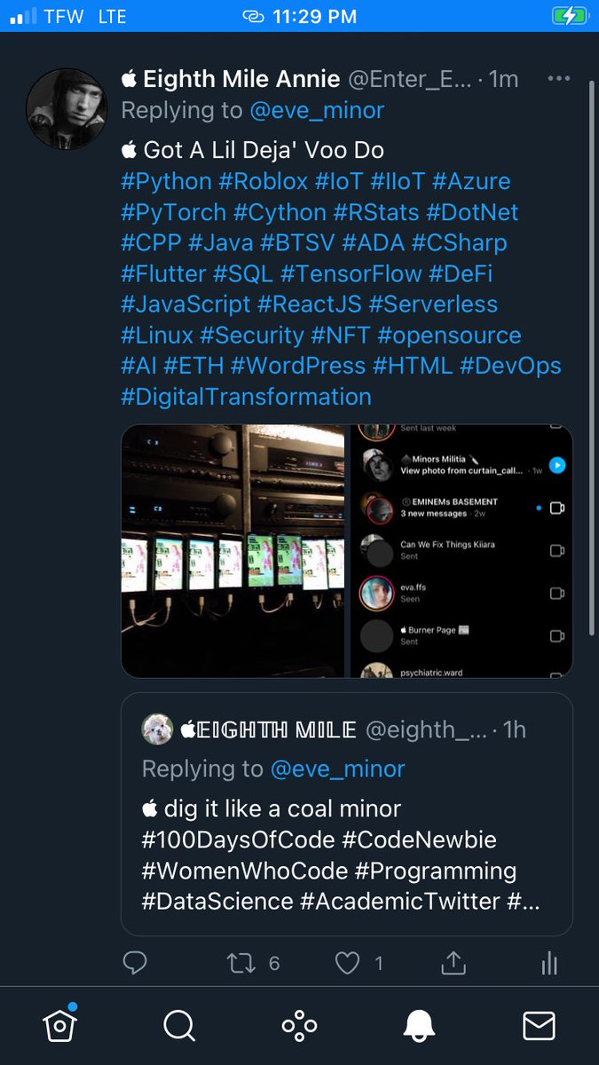 Enter_Entendre's tweet photo. @eve_minor everything i do is what they all find impossible #100daysofcode thats why that gift was mine https://t.co/ujkPrz86VG