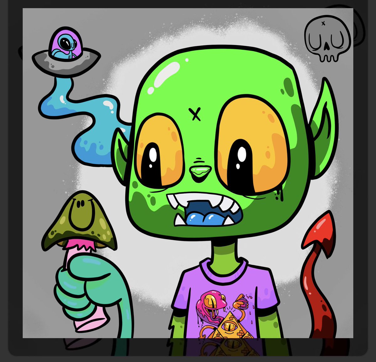 idk_devin1's tweet photo. @GhostSkullsNFT Thanks for the drop love the artwork. https://t.co/cAleOQDFBW