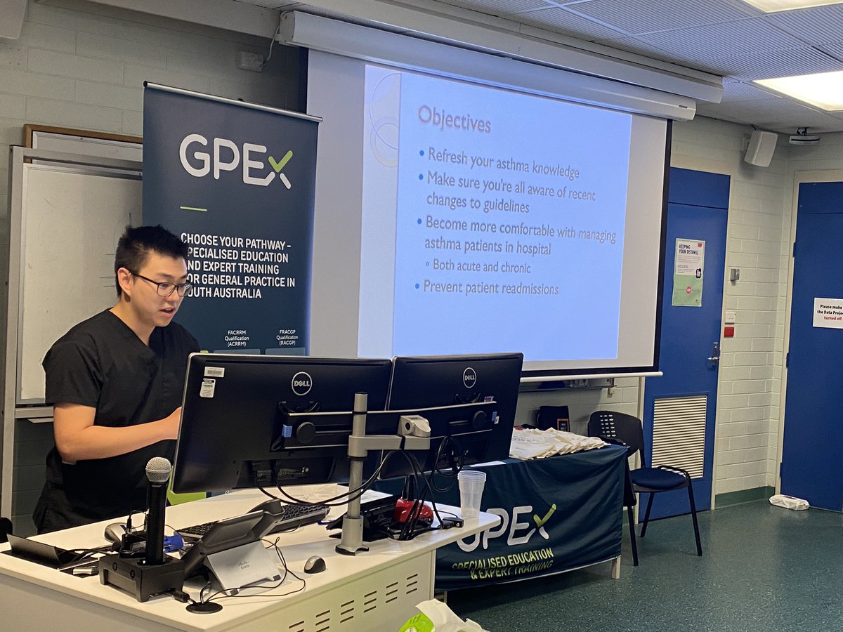 PennyNeed's tweet image. Learning about asthma with the prevocational docs at FMC with David Nguyen #GPEx #AGPT