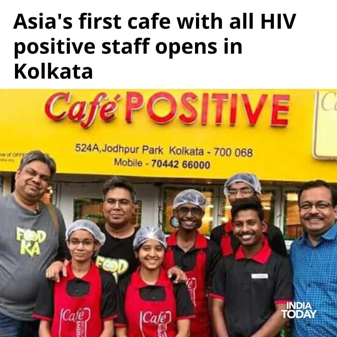#Asia's first cafe run by #HIVpositive staff has opened in #Kolkata. The cafe first opened in 2018.
#ITCard | <a href="/Suryavachan/">Suryagni</a> 
READ: intdy.in/2xa5pv