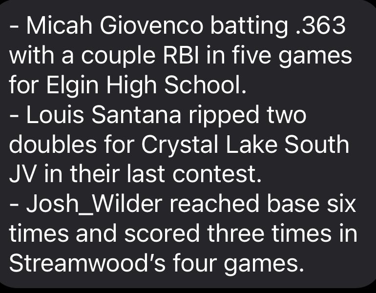 Tigers17u's tweet photo. High school schedules a mess because of lousy early season weather, but a few of ours guys already making an impact for their schools - @micah_giovenco, @Josh_Wilder27 and Louis Santana. 

#TigerUp @NorthILTigers https://t.co/a1UmVcXob9