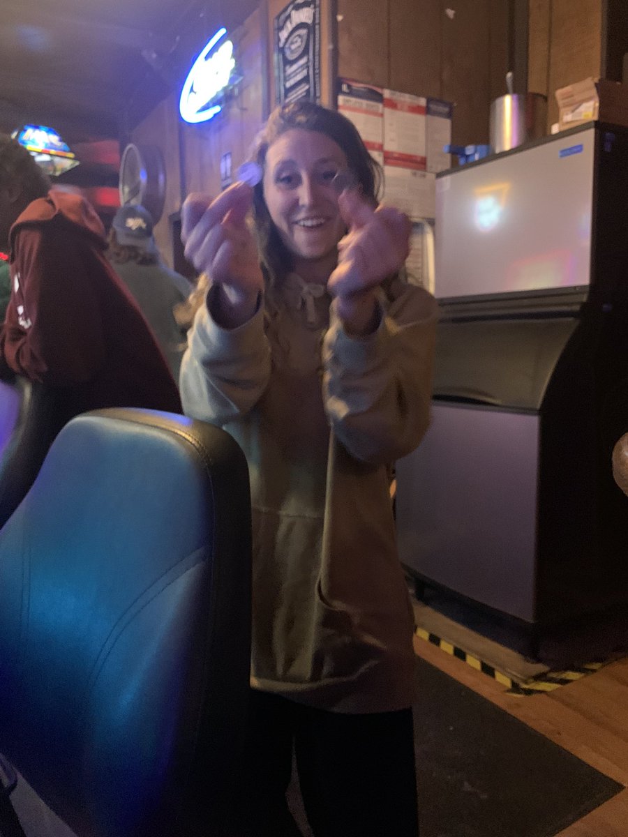 fuckyeahdina's tweet photo. Swallowed N entire quarter. Whole thing. All on accident trying to make fun of Shannon picking up my change for me, and people say karma isn’t real @shannonfeld https://t.co/BR7wrGjgaJ