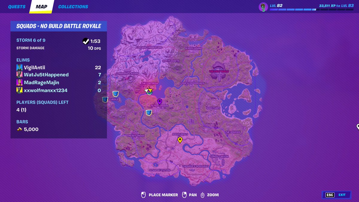 VigilArrow's tweet photo. This season with no builds is the most fun I've had ever in fort @WatJu5tHappened https://t.co/UsAwd7SOa0