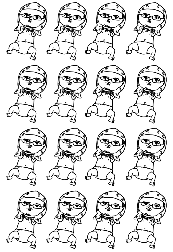フェイク赤ちゃんの舞い 