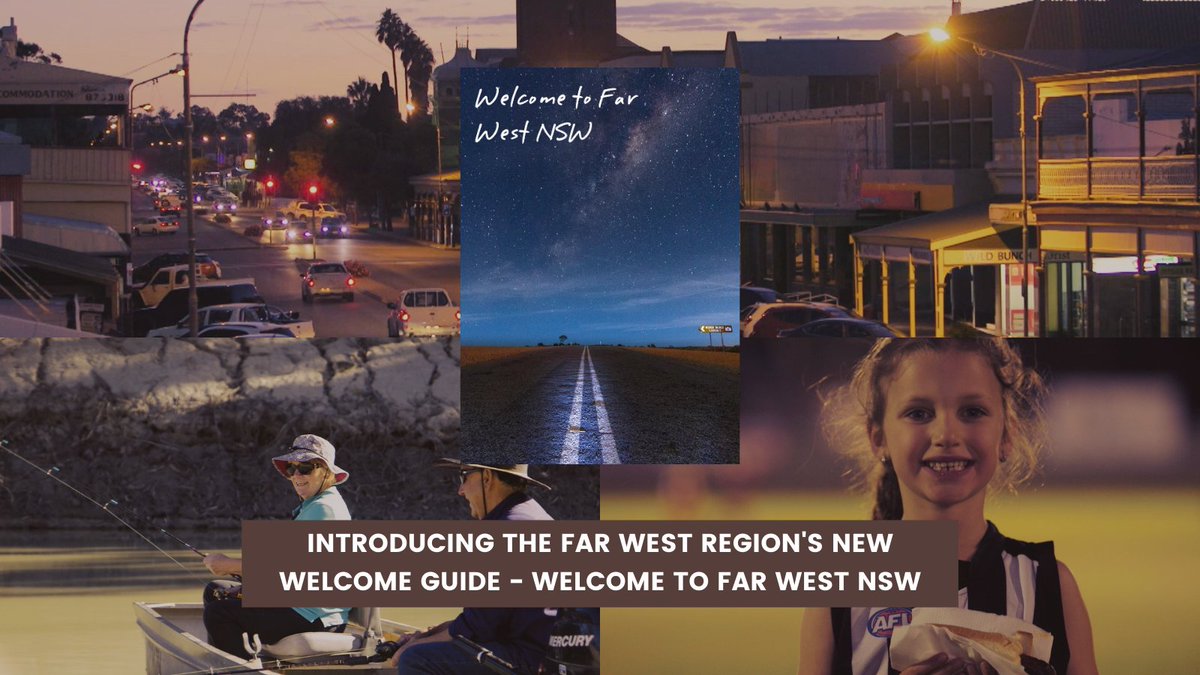 farwestproud's tweet photo. Introducing the Far West region’s new Welcome Guide - Welcome to Far West NSW.

Check it out for yourself, share the link far and wide, and get in touch if you’d like to talk about utilising the document.

👉 https://t.co/ItDQHKn218

#lovewhereyoulive #lovethefarwest https://t.co/EZhArYhmG1