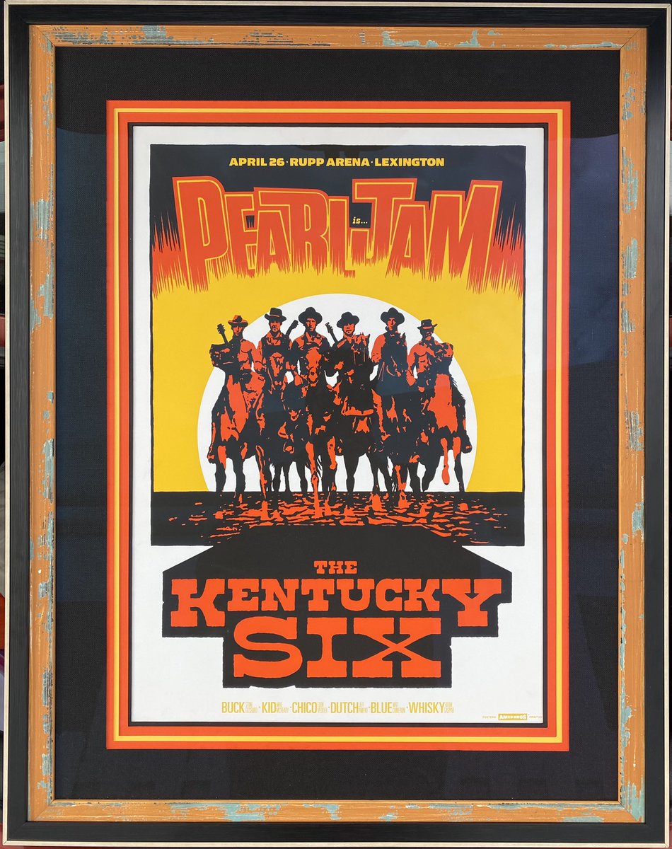 SteveNorris41's tweet photo. Big thanks to Bryan Paul Studios for framing these @PearlJam @AmesBros posters!!! 🔥🔥🔥 https://t.co/3rQ1pnzgzQ