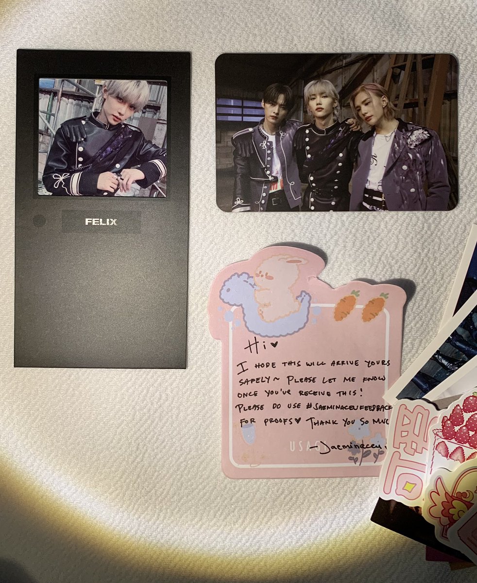 KSME0NG's tweet photo. danceracha came home!! super thank you @Jaeminaceu for packing them safely. super super kilig din with the freebies γ
γ
π€
#jaeminaceufeedbacks https://t.co/d8qYtDvE6T