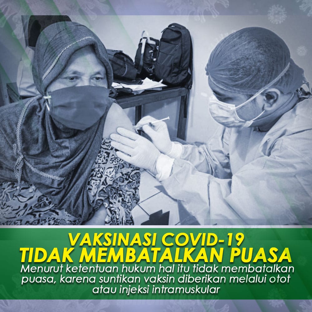 HumasPasirjambu's tweet photo. Jangan Ragu Vaksinasi Covid-19 tidak membatalkan puasa.

Menurut ketentuan hukum hal tersebut tidak membatalkan puasa, karena suntikan vaksin diberikan melalui otot atay injeksi intramuskular. Jadi ayo segera vaksin dan ramadhan prokes tetap diterapkan

#TingkatkanImandanImun https://t.co/ehGYzUKkfx