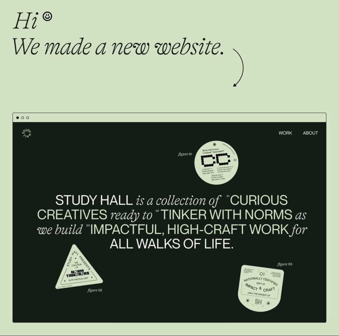 theonlygoodalex's tweet photo. Big week! Study hall launched our new website, it was immediately featured on typewolf, and we won Site of the Say on @awwwards ! https://t.co/KMDuzzkCEg