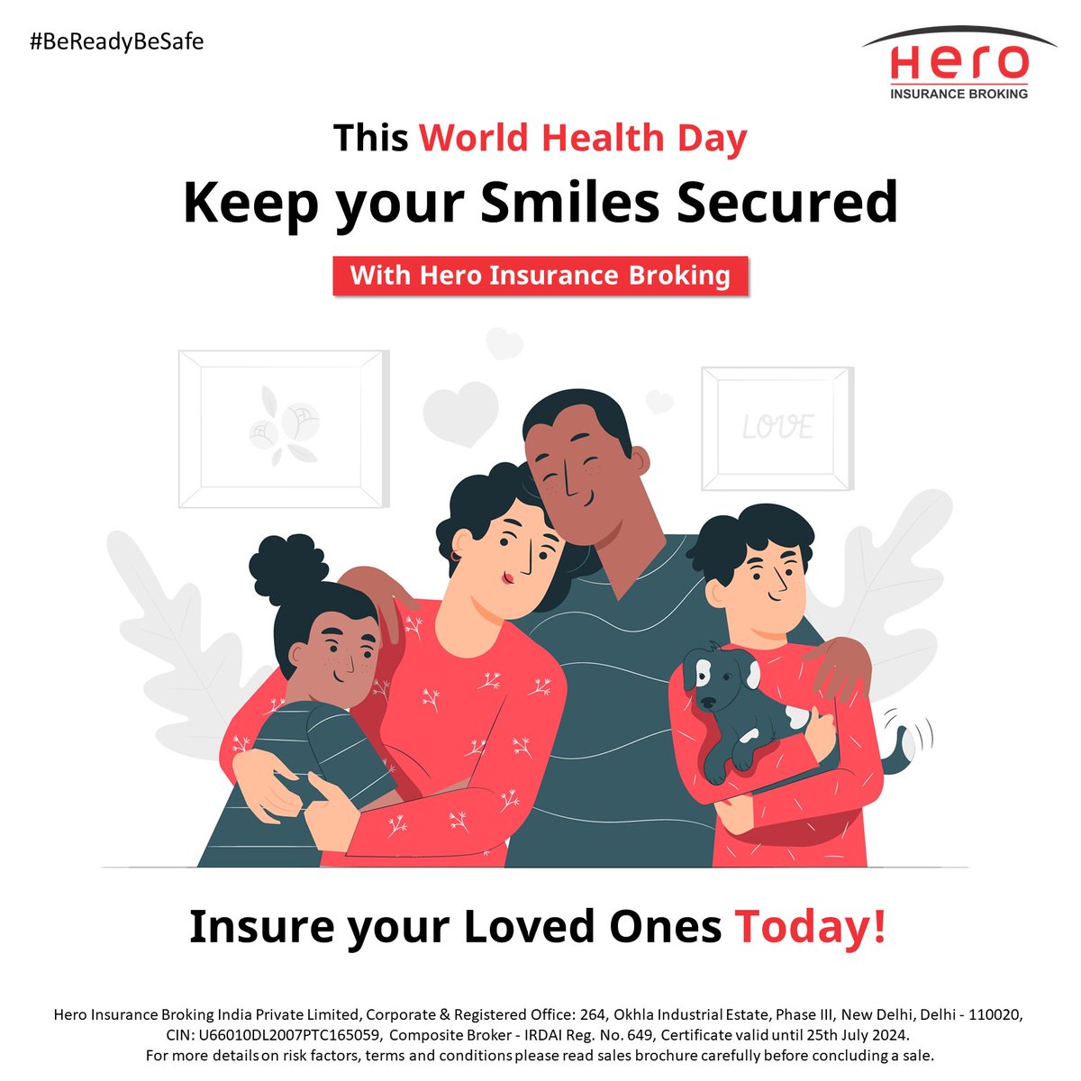 HeroIBIL's tweet image. #Letspledge to keep ourselves and our loved ones safe this #WorldHealthDay, #foreverandever. #HeroInsuranceBroking #HIBIPL #insurance #broking