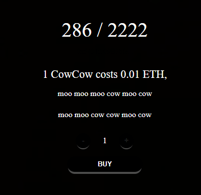 CowCowNFT's tweet photo. MOOOOO https://t.co/iHLdp2MrWA