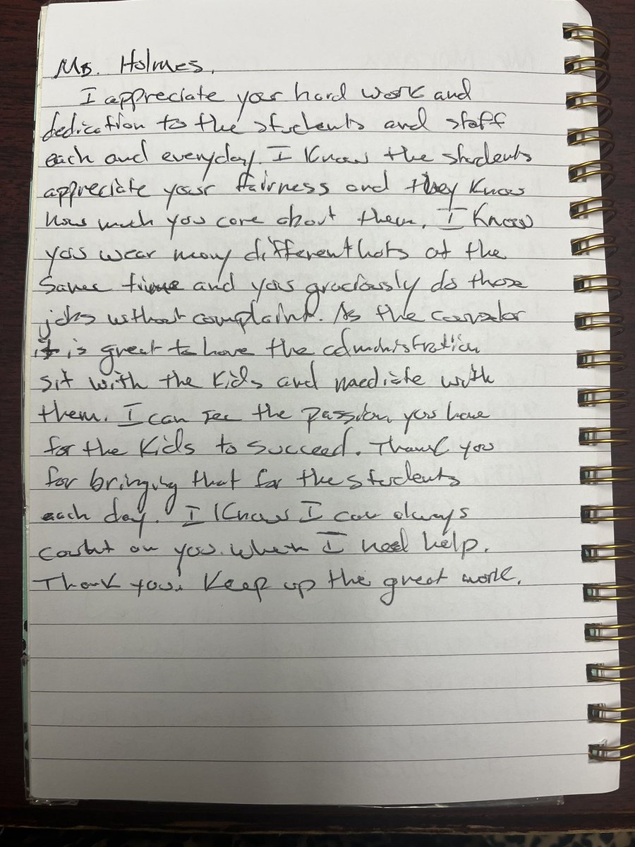 AP_Holmes1913's tweet photo. I always get several compliments on my jewelry from the staff! Now, if they see that looks like I’d wear it they’ll gift it to me. Grateful to be thought of. I especially loved the notebook idea! Thank you HMS! #APHolmes @BobcatsofHMS https://t.co/BuG5EvGA6i