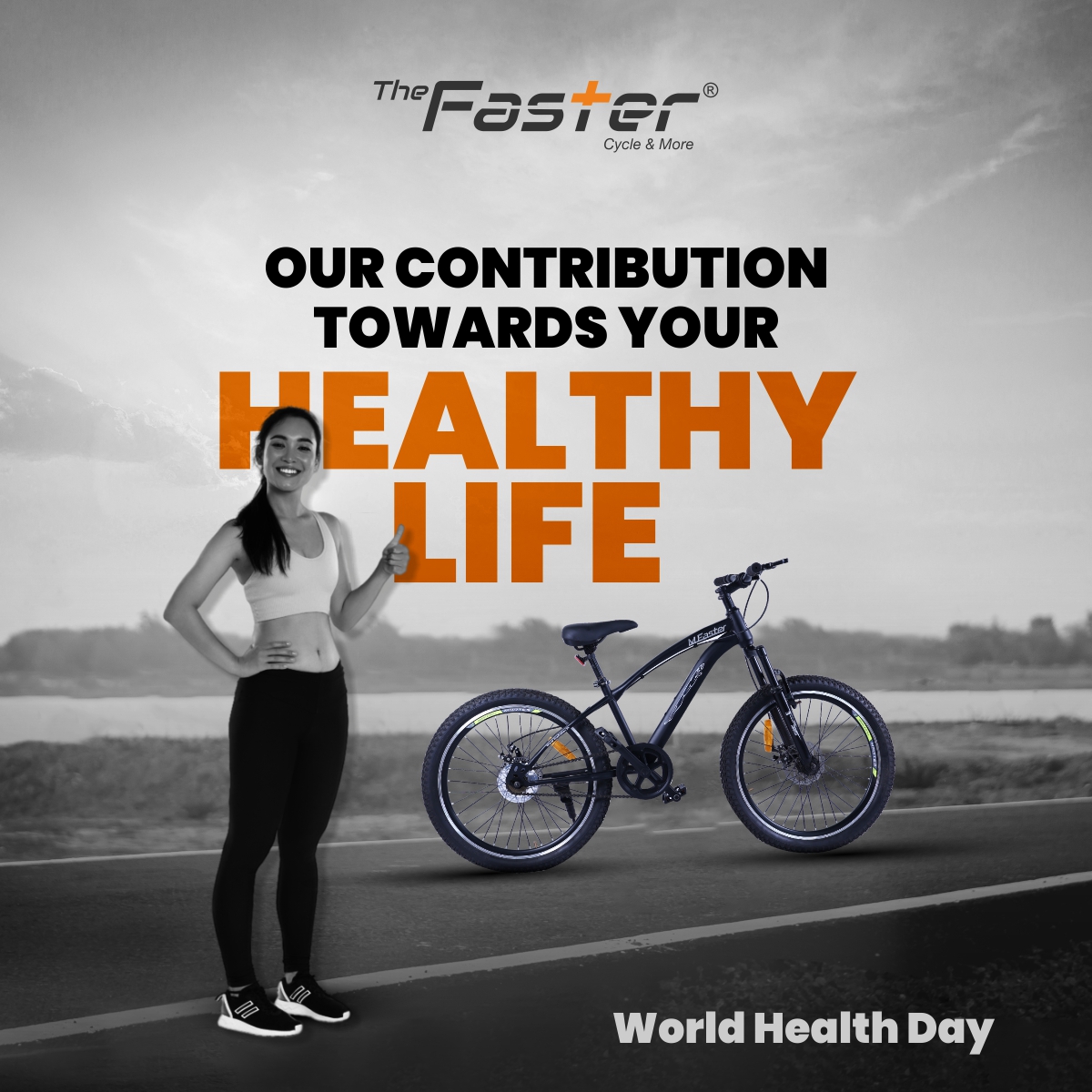 thefasternindia's tweet photo. he Faster Cycles wishes all the cyclists a very Happy World Health Day!
#thefastercycles #thefaster #cycles #cycling #biking #fitness #healthylifestyle #cycle #cyclestyles #gujarat #WorldHealthDay2022 https://t.co/8dBCBXhxtd
