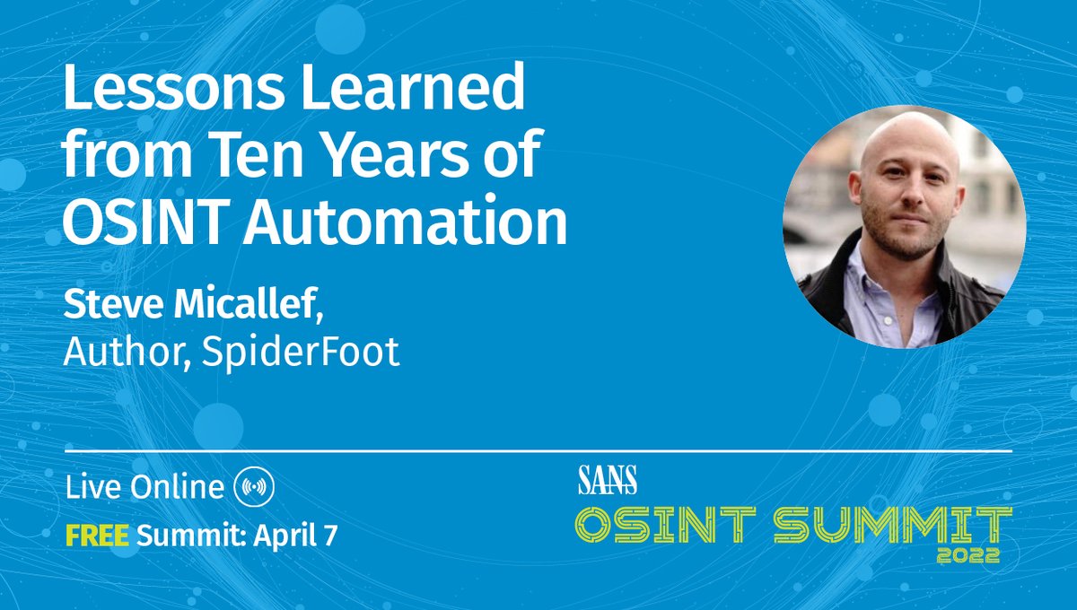 SANSDefense's tweet image. First up at #OSINTSummit - @binarypool will walk through many lessons learned from over the years so that you can overcome them in your #OSINT automation adventures.

Join us now for FREE: sans.org/u/1jXn