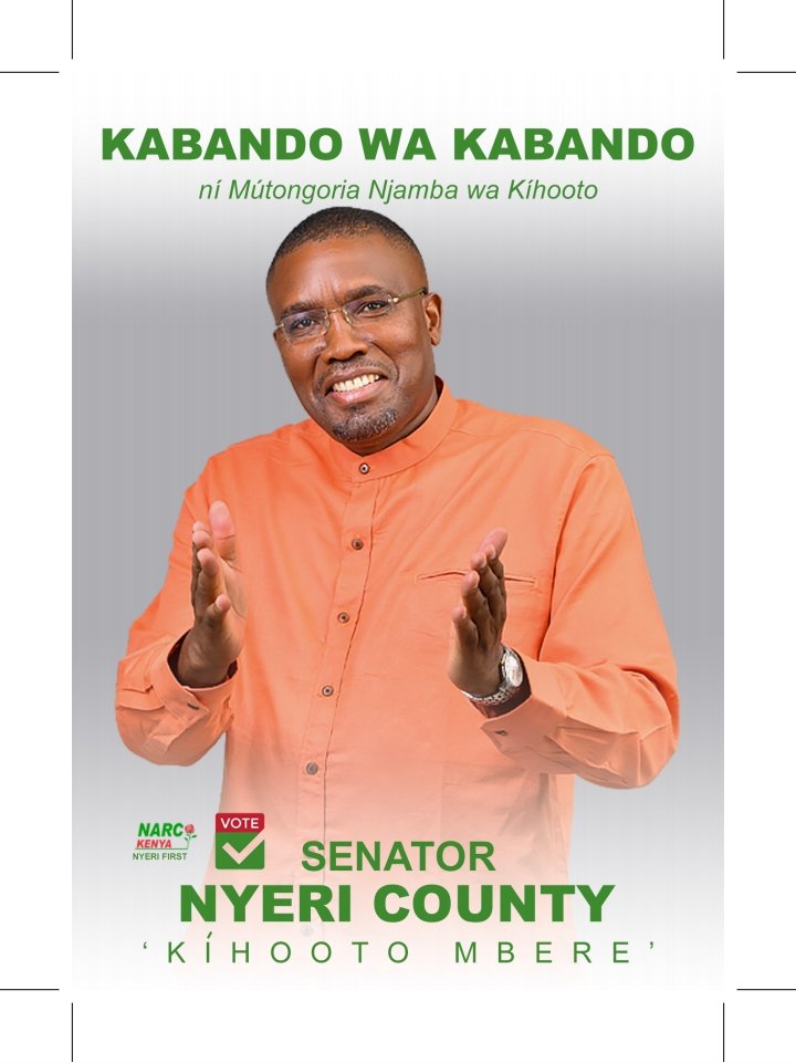 Wakabando's tweet photo. Our #KabandoCampaign #Kabando4NyeriSenator constinues advising our supporters and volunteers #NyeriFirst to promote DECENT CLEAN ISSUES PEACEFUL CAMPAIGNS. It's QUALIFICATION, CREDIBILITY of a Leadership you choose that matters. For us, it's #NyeriFirst #NyeriForemost all the way https://t.co/Eh1XJtpWoZ