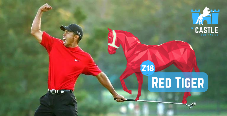 TheCastleAtZed's tweet photo. He's back!! #TigerWoods returns to action @TheMasters this week!😍 

To celebrate we're giving away Red Tiger, a beautiful Leg Bute Filly!🐎

1. Like &amp; Retweet❤️
2. Follow us👌
3. Guess Tiger's final under par score⛳

Enter by Friday at 1.41PM EDT⏳(his 2nd Round)

#ZedRun #NFT https://t.co/NvGFKtPCOW