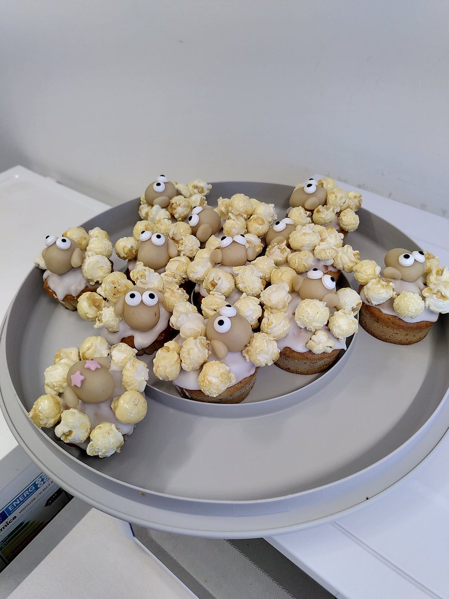 Fluffy (and tasty) surprise for the lab!

Thanks to the Kotov bakery for these cute muffins.

#SweetenTheScience