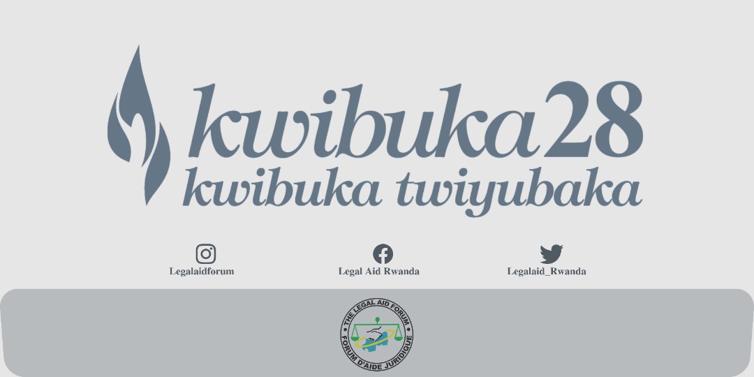 LegalAid_Rwanda's tweet photo. @LegalAid_Rwanda yifatanyije n’Abanyarwanda n’isi yose mu Kwibuka ku nshuro ya 28 Jenoside yakorewe Abatutsi mu 1994. 
#TwibukeTwiyubaka
 #Kwibuka28 https://t.co/68M3zwf8LX
