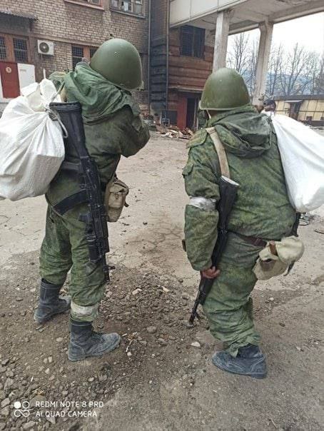Cloudworkerr's tweet image. Russian raiders from the 64th Motorized Rifle Brigade