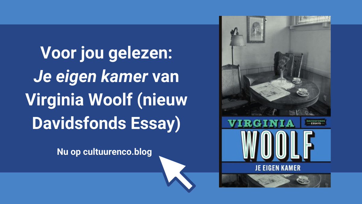 Waarom zijn er meer mannelijke schrijvers in de geschiedenis dan vrouwelijke? Virginia Woolf onderzoekt het in het nieuwste Davidsfonds Essay. Lees nu meer op onze #blog: 
bit.ly/3DLU9a8 #virginiawoolf #essay #recensie