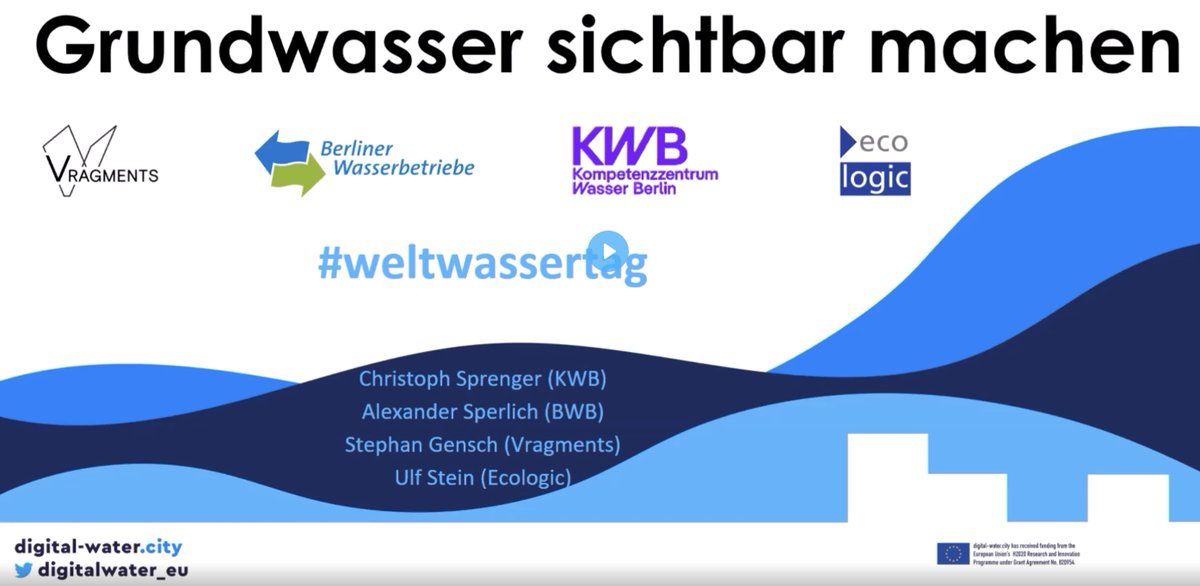 Did you miss the webinar 💻 ¨Making groundwater visible¨ about one of the digital solutions developed within #DigitalWaterCity? 🫧 You can now watch it (in German🇩🇪) and learn about other applications in the project too!

👉digital-water.city/news/making-gr… #EUfunded #AugmentedReality