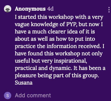 SamFles's tweet photo. Lovely final reflections from my last #MTPYPH workshop. My heart is happy.😍🥰😍 @iborganization @ibpyp  #WSL #IBEN https://t.co/14eps8mXZM
