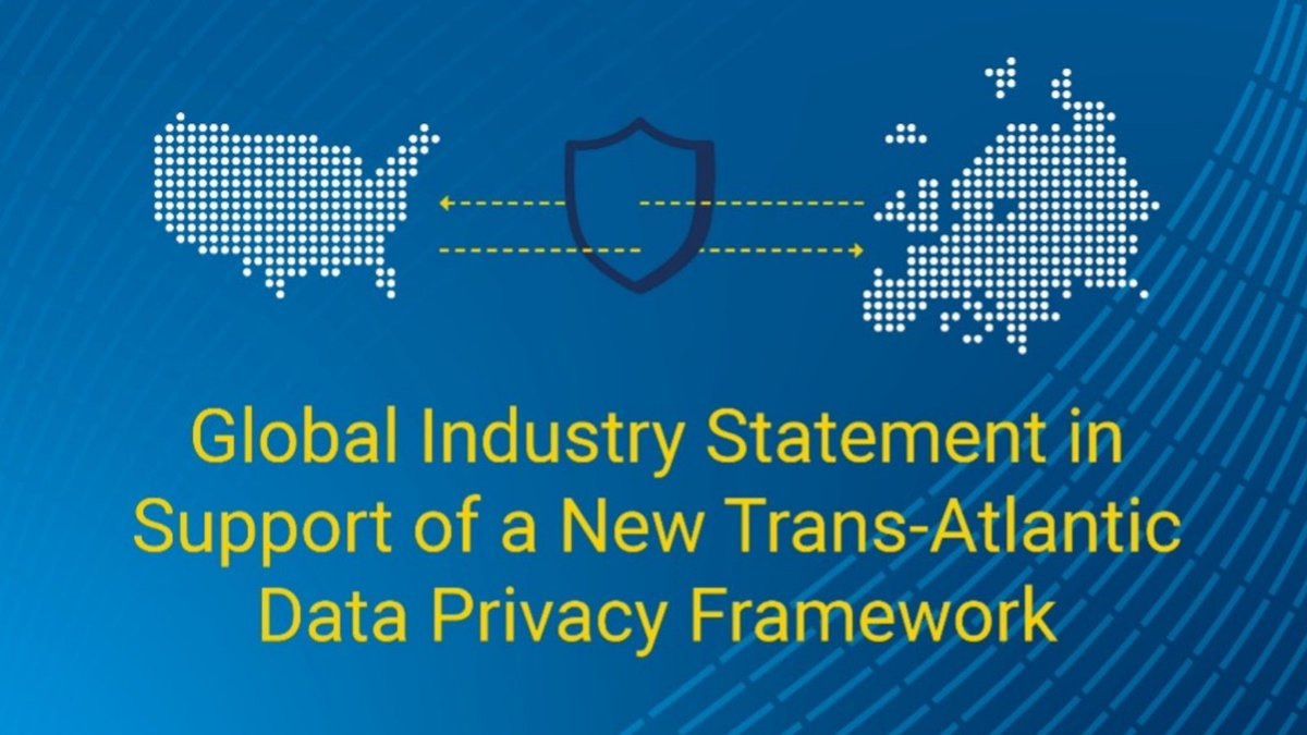 Ongoing uncertainty on #datatransfers has significant economic repercussions in 🇪🇺 and undermines the ability to promote high data protection #standards.

This calls for a swift implementation of the new EU-US Trans-Atlantic Data Privacy Framework📰bit.ly/3KhuRDd

#TADPF