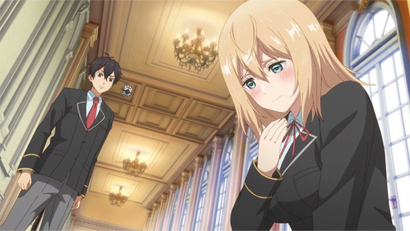 TV 애니메이션 '여성향 게임 세계는 모브에게 가혹한 세계입니다' 제2화 「そこの彼女 お茶してかない？(거기 있는 아가씨 차 한 잔 할래?)」의...