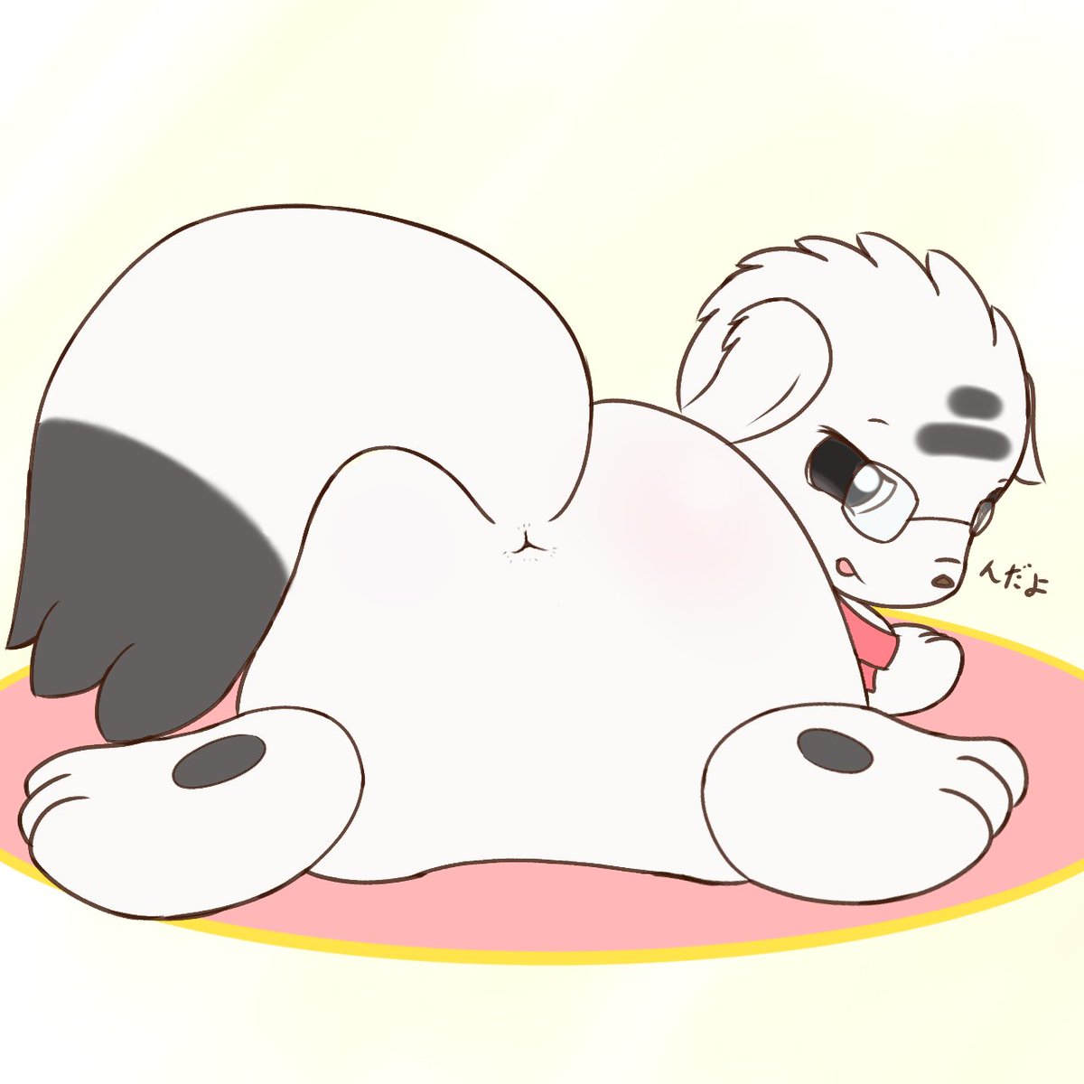 erafarty's tweet image. 気力0ラクガキ
無防備おしり