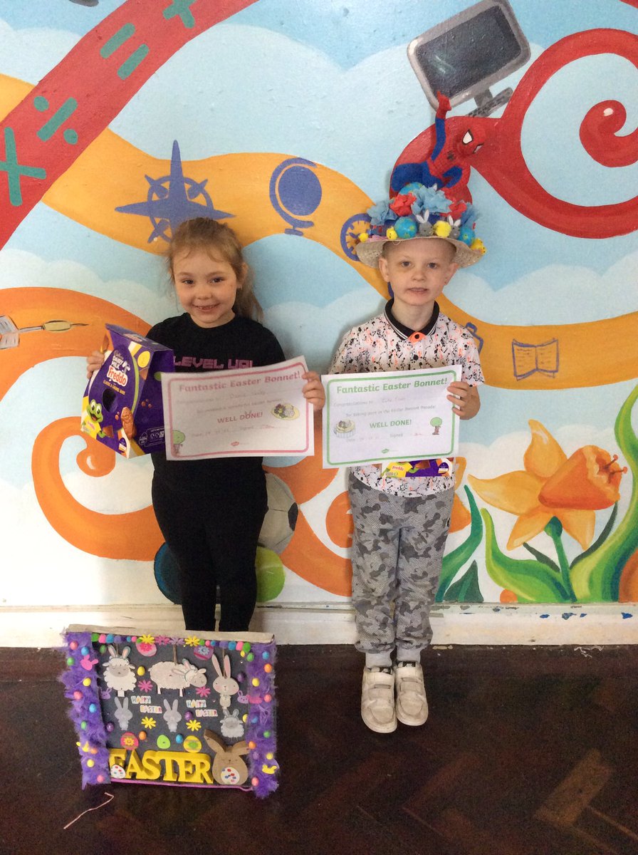 MrsConway01's tweet photo. This morning we celebrated our beautiful children’s Easter Craft in our Easter Parade 🐰🐣🐤🐰 Congratulations to our winners 👏🌟👏 @fcwpa @SharonPascoe123 https://t.co/Y6ygfBghIx