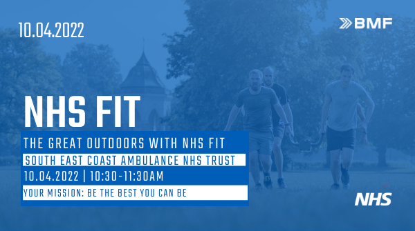 South East Coast Ambulance (@secambulance) on Twitter photo Be the best you can be! Staff & Volunteers & friends can Join with NHS Fit <a href="/bemilitaryfit/">Be Military Fit</a> for a high energy, physically demanding day that’ll test both your body & mind.
Taking place in Crawley on 10th April.
#GetNHSFit Book now.
bit.ly/NHSFIt Be the best you can be! Staff & Volunteers & friends can Join with NHS Fit <a href="/bemilitaryfit/">Be Military Fit</a> for a high energy, physically demanding day that’ll test both your body & mind.
Taking place in Crawley on 10th April.
#GetNHSFit Book now.
bit.ly/NHSFIt