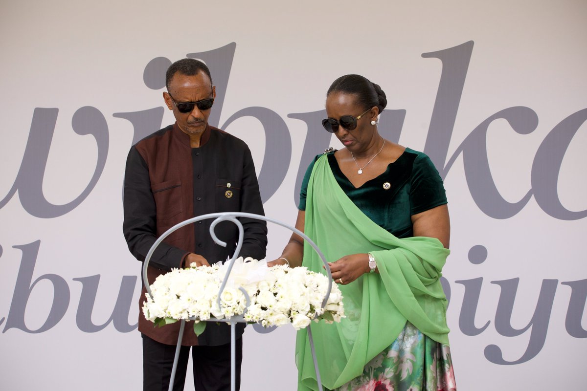 Kigali Genocide Memorial (@kigali_memorial) on Twitter photo President <a href="/PaulKagame/">Paul Kagame</a>, <a href="/FirstLadyRwanda/">First Lady of Rwanda</a> lay wreaths on the burial place at <a href="/Kigali_Memorial/">Kigali Genocide Memorial</a> to honour more than a million victims perished during the 1994 Genocide against the Tutsi in #Rwanda. #Kwibuka28 President <a href="/PaulKagame/">Paul Kagame</a>, <a href="/FirstLadyRwanda/">First Lady of Rwanda</a> lay wreaths on the burial place at <a href="/Kigali_Memorial/">Kigali Genocide Memorial</a> to honour more than a million victims perished during the 1994 Genocide against the Tutsi in #Rwanda. #Kwibuka28